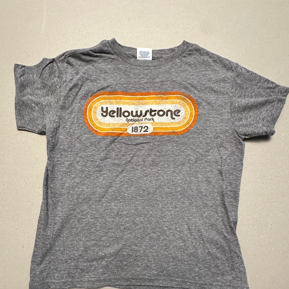 Gray Yellowstone Kids T-Shirt